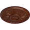 Ekena Millwork Edinburgh Ceiling Medallion (Canopies up to 5 1/4"), 18"OD x 1 3/4"P, Burnished Mahogany Crackle CM18EDBMC - alternate 3